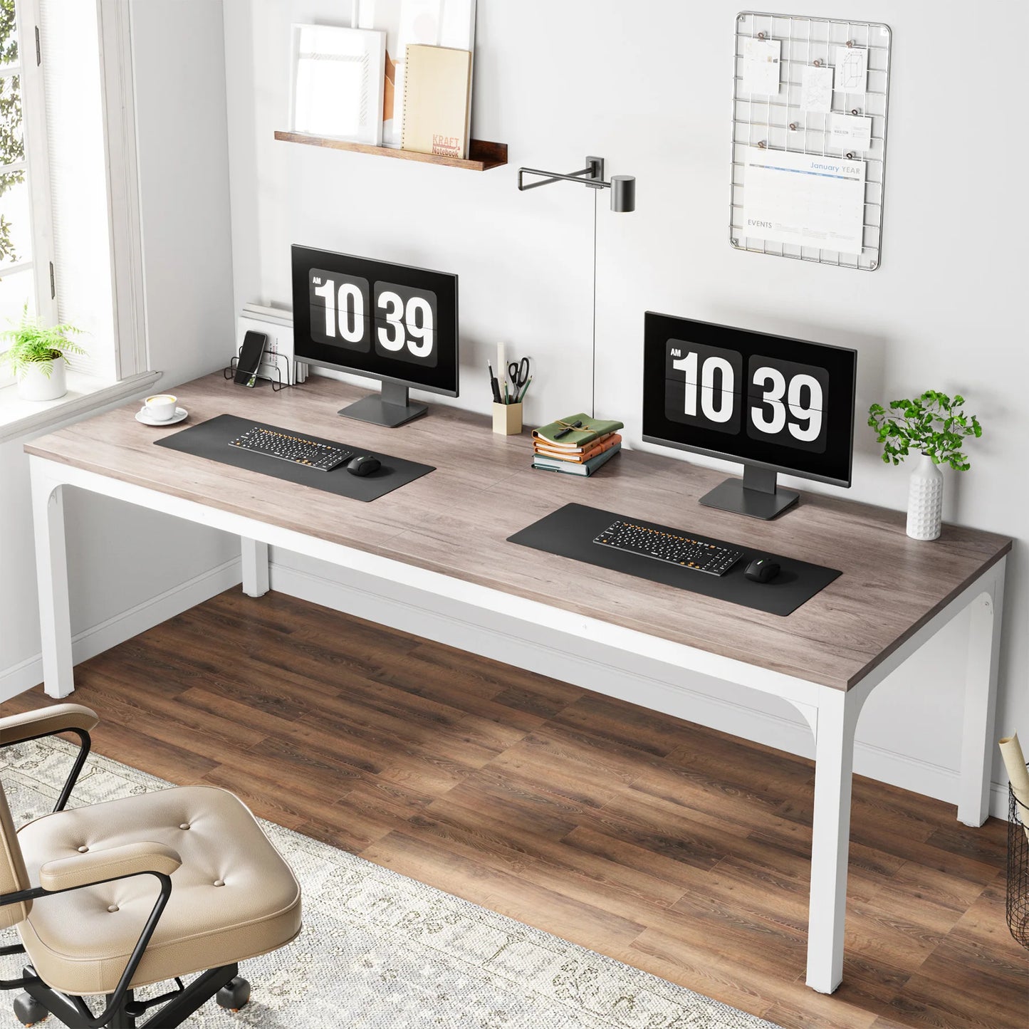 Tribesigns Wooden Computer Desk For Home Office Organization