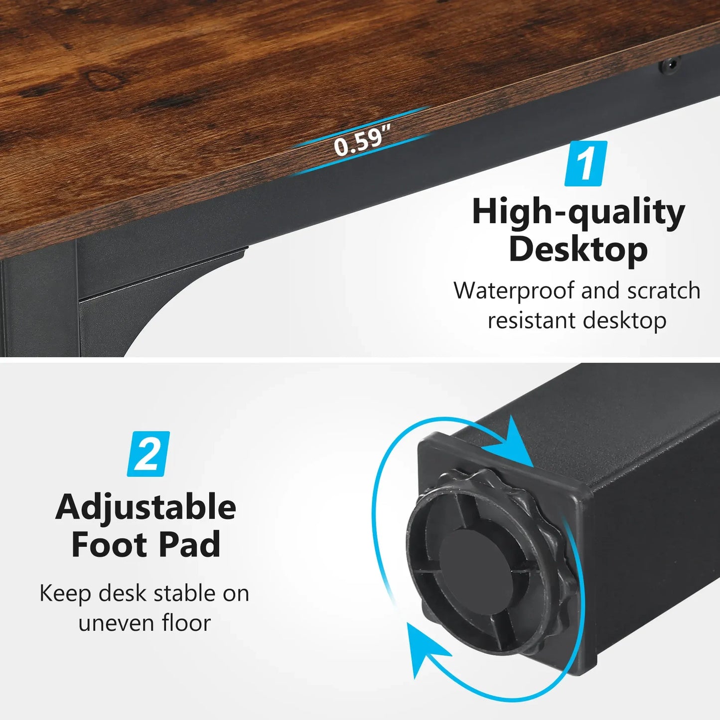 Tribesigns Wooden Computer Desk For Home Office Organization