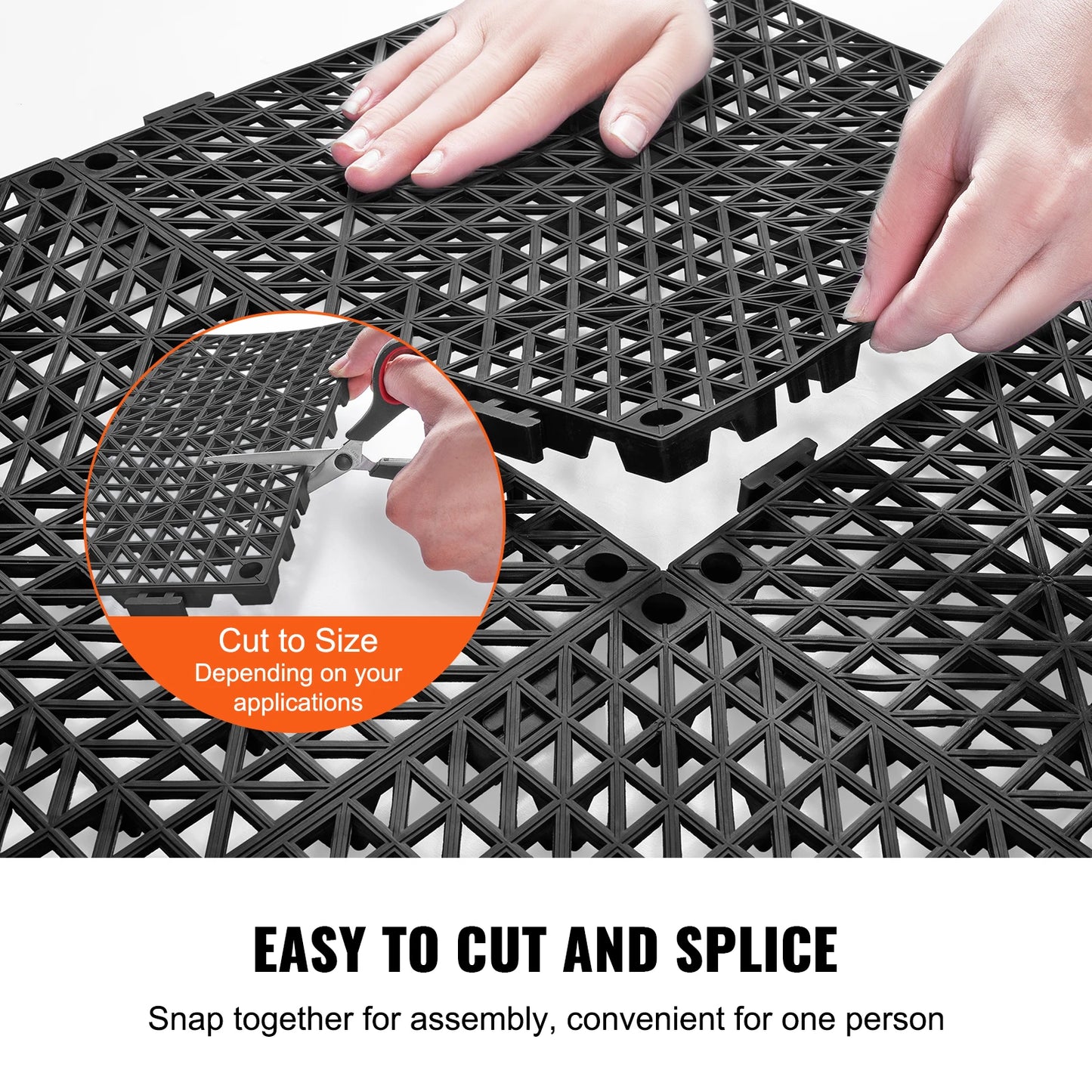 SucceBuy Interlocking PVC Drainage Floor Tiles Non Slip For Bathroom And Pool