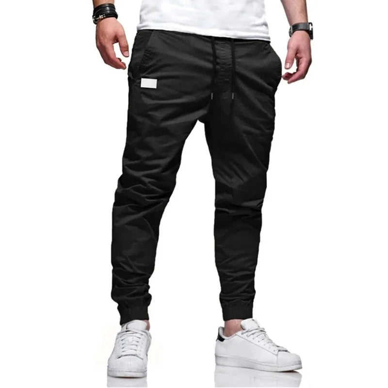 Men's Casual Jogger Cargo Sweatpants With Multi Pocket Design