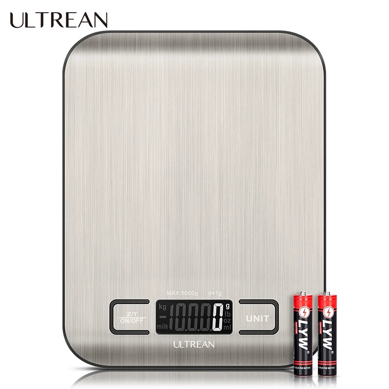 Digital Kitchen Scale 5000g 1g Precision With LCD Display