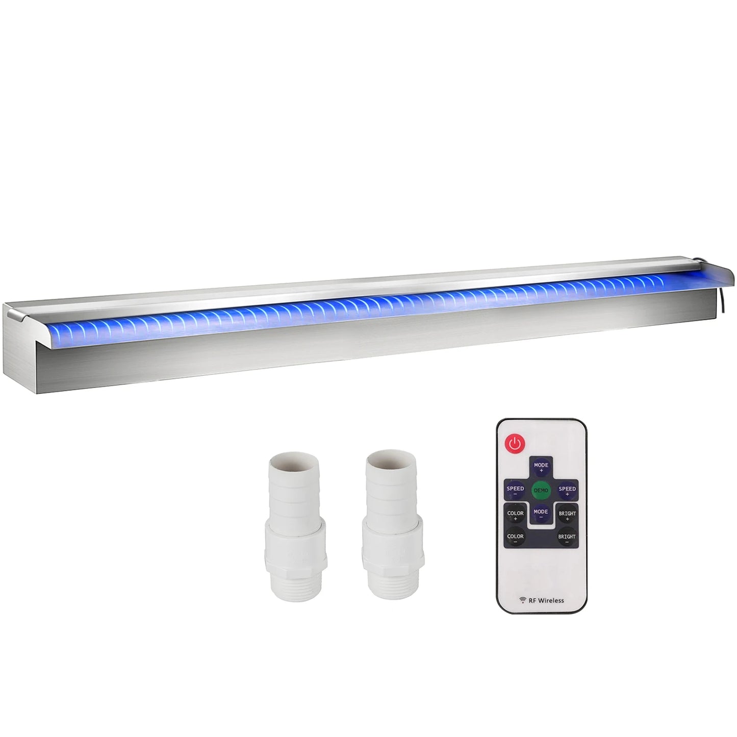 Pool Fountain Waterfall With LED Light For Pond And Garden