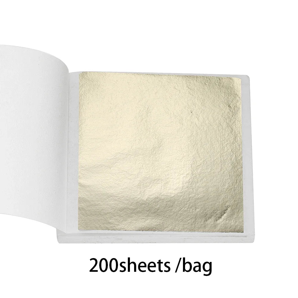 AGCFABS Imitation Gold Foil Paper Leaves For Resin Jewelry Making