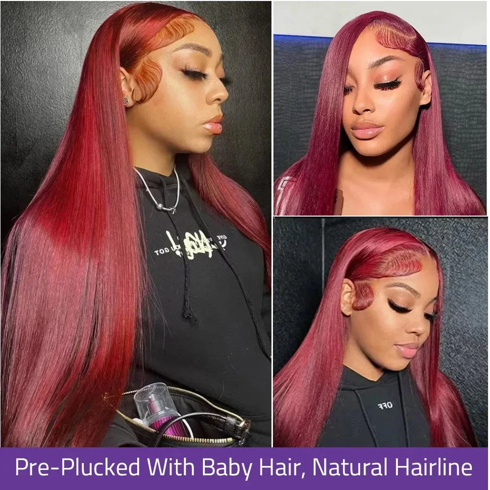 HD Lace Frontal Human Hair Wig 250 Density Straight Style