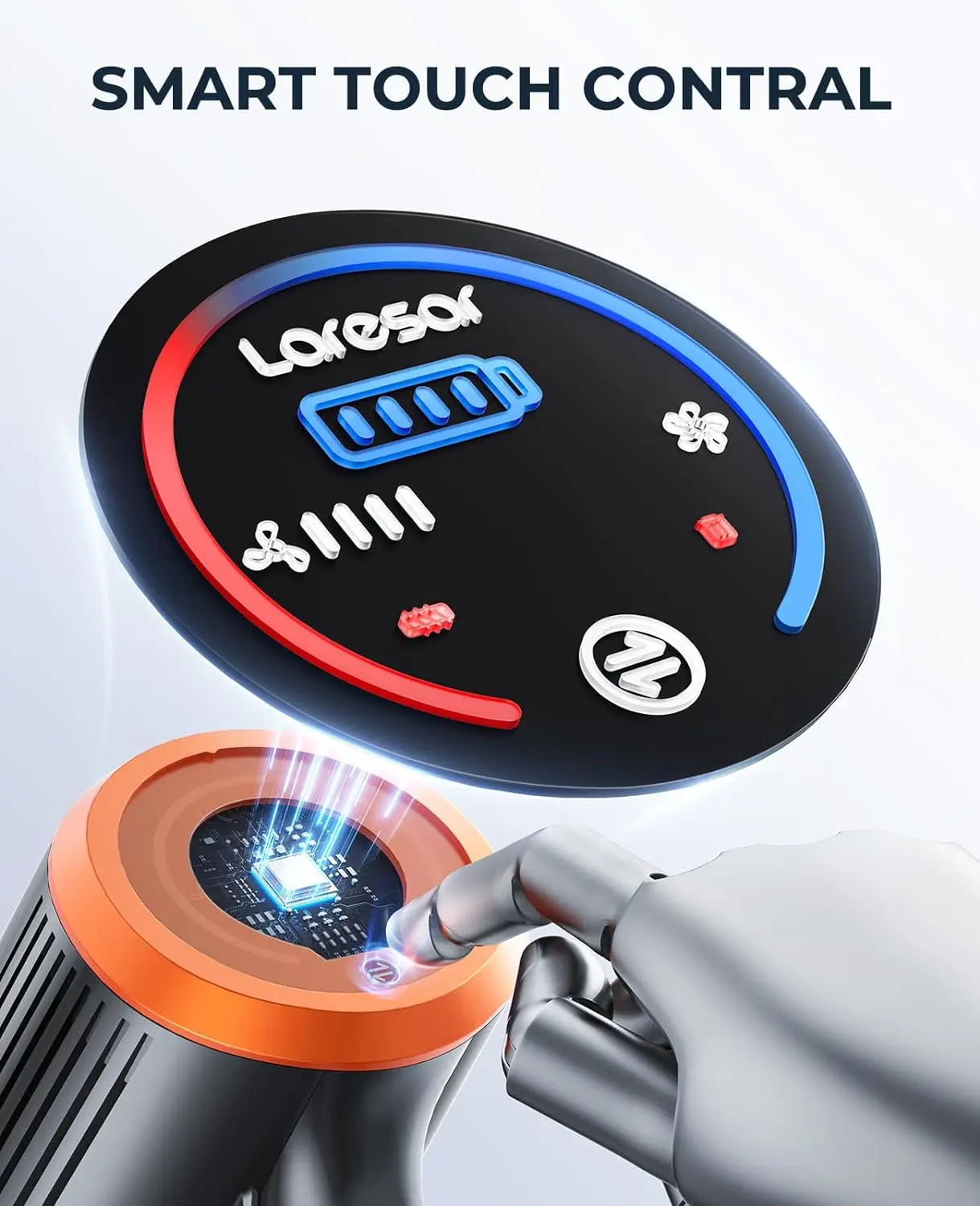 LARESAR Elite 8 Cordless Vacuum Cleaner With Detachable Battery