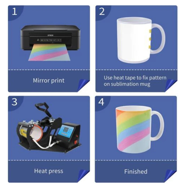 Sublimation Mugs Blank Ceramic Cups Bulk Pack Set Of 12