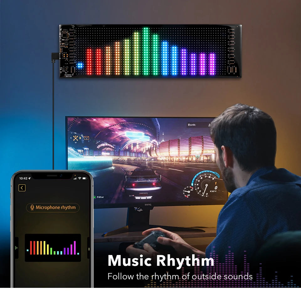 Smart Bluetooth LED Display Screen RGB Matrix Panel For Advertising