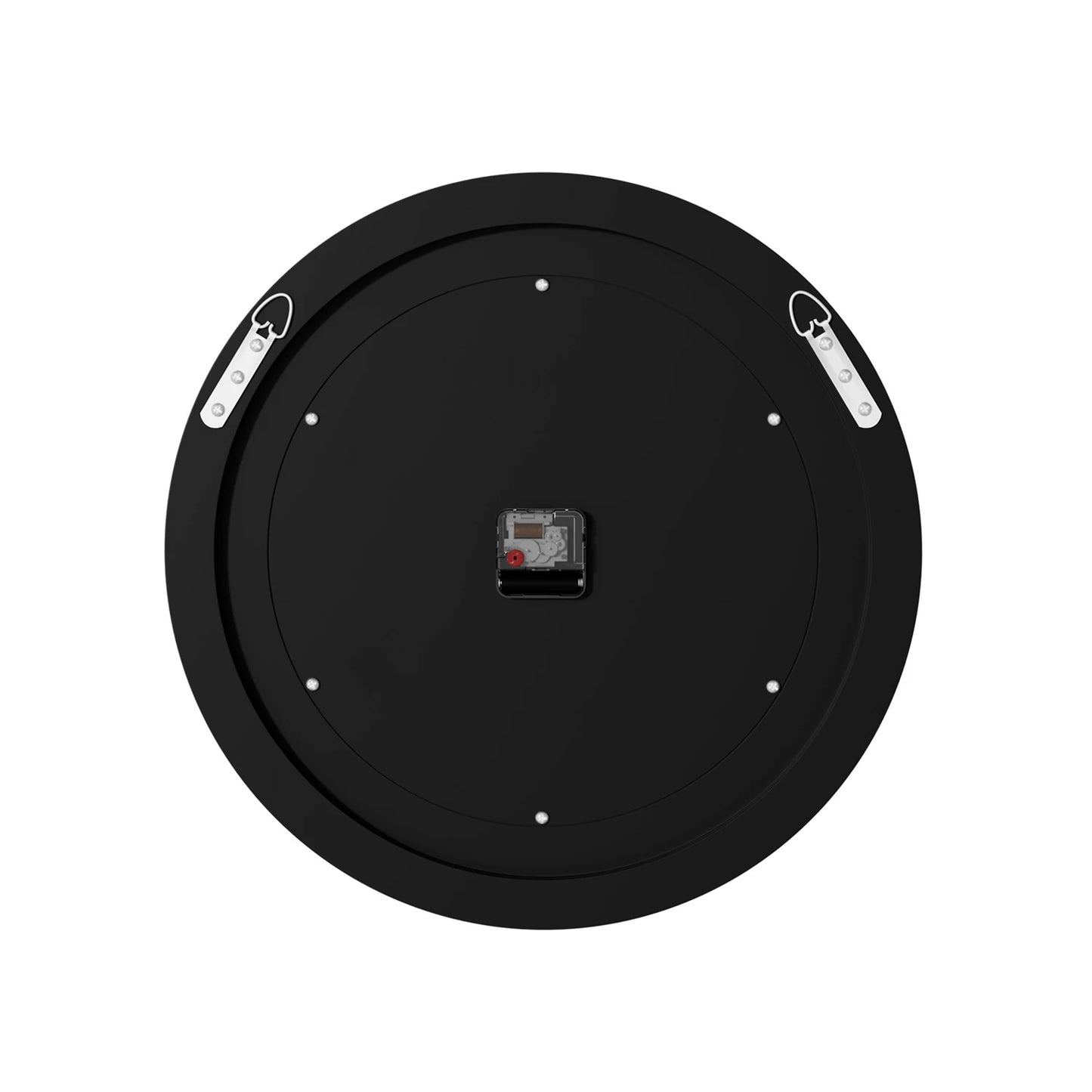 Round Mirror Wall Clock with Crystal Sparkle Embellishments