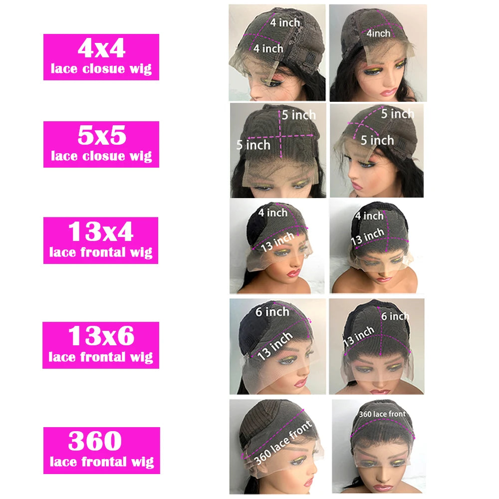 Lovely Princess HD Lace Body Wave Frontal Wig Pre Plucked Human Hair