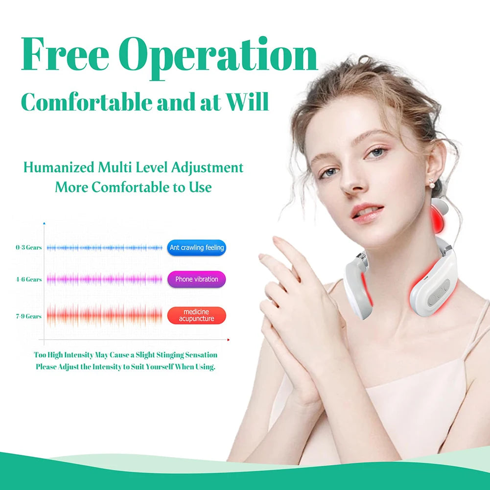 Portable 4-Head Back Massager USB Rechargeable Electric Massager