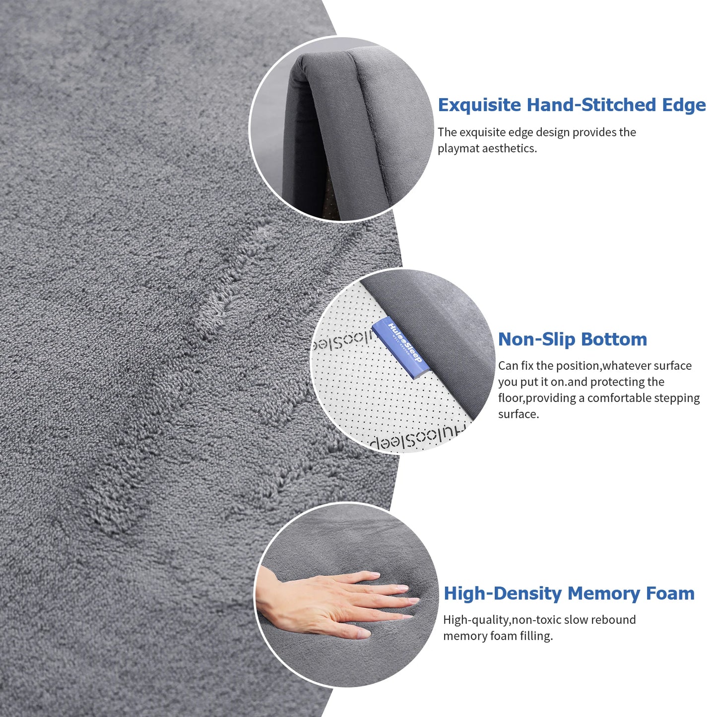 PaPaMat Memory Foam Playpen Carpet With Non Slip Bottom