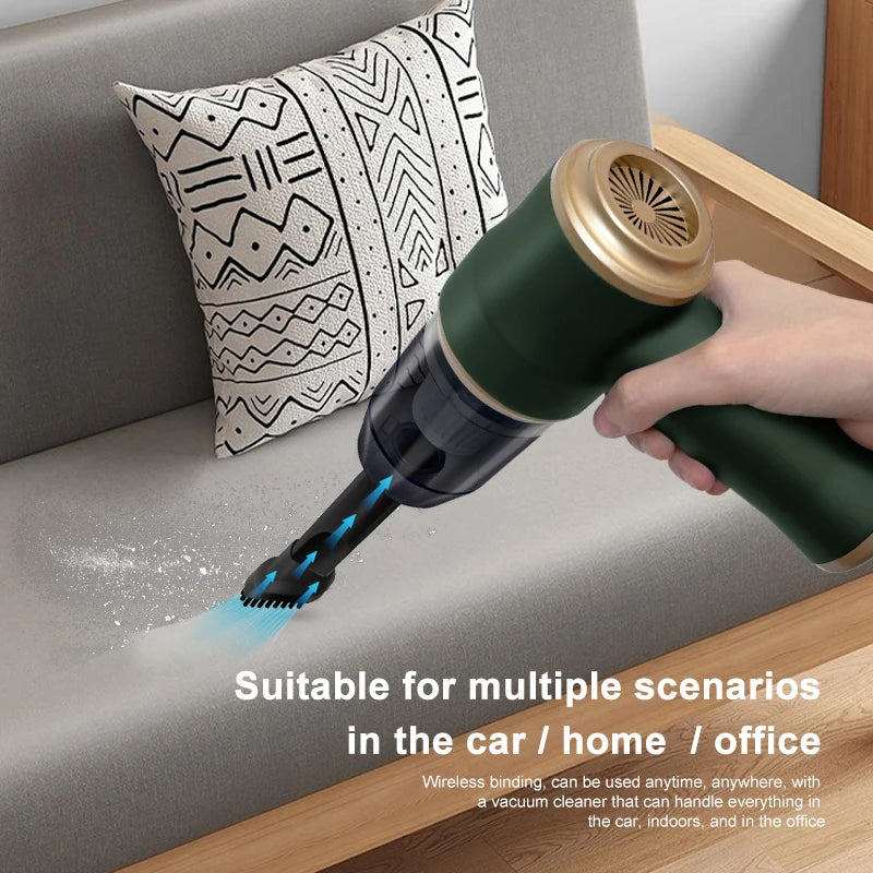 ABS Car Vacuum Cleaner Portable Battery Powered HEPA Filter