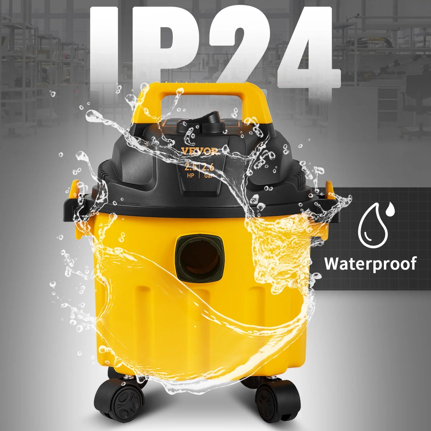 Succebuy 2.5 Peak HP Threefold In One Wet Dry Vacuum