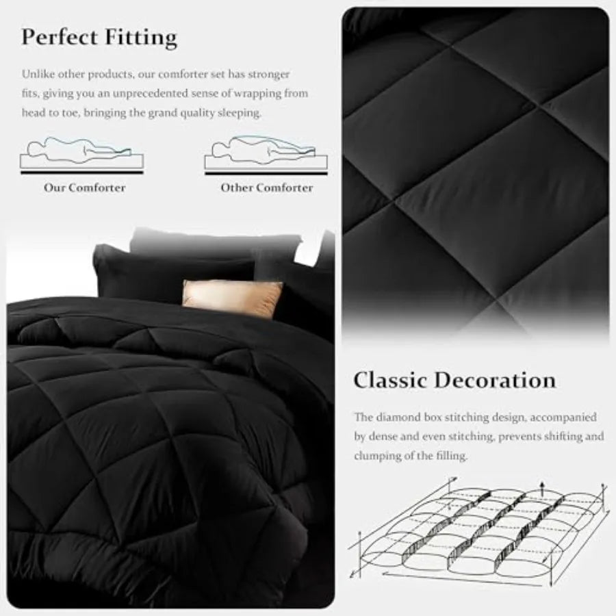 All Season 8-Piece Comforter Set With Sheets And Pillowcases