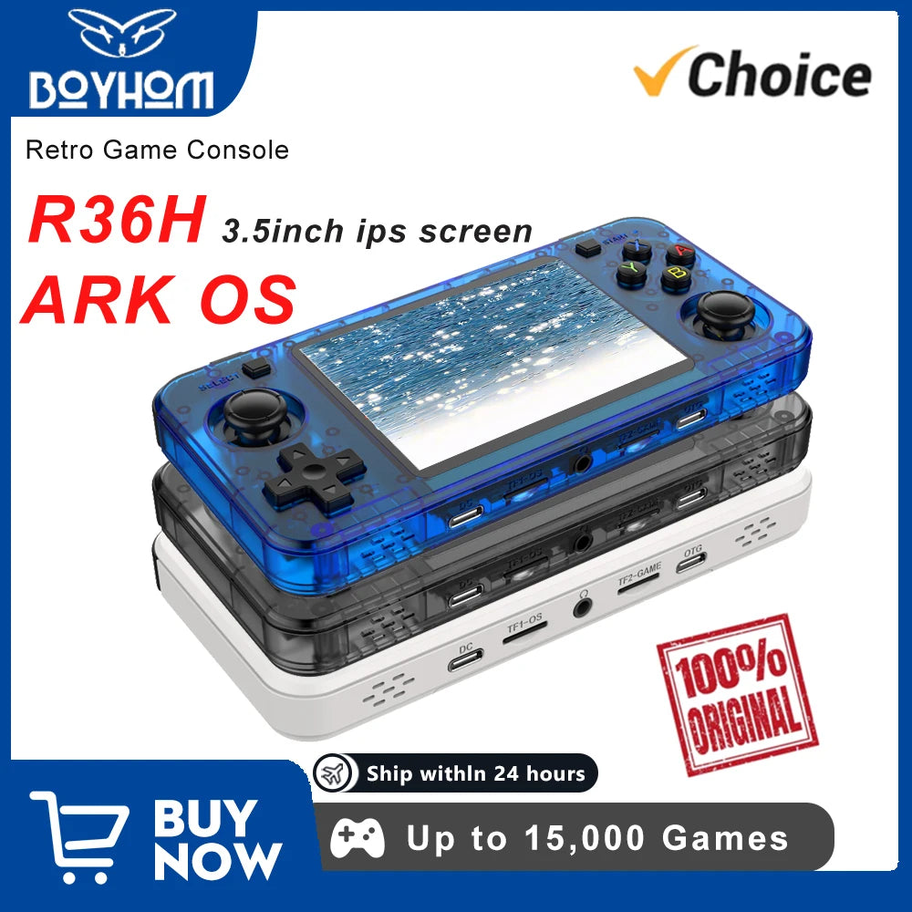 BOYHOM R36H Dual RAM Retro Handheld Linux ArkOS Console