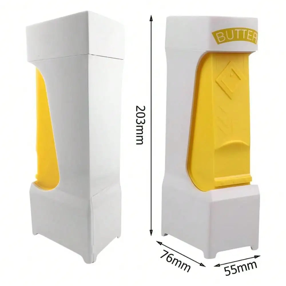 Butter Slicer Cutter Dispenser Stainless Steel Blade One Click Spreader