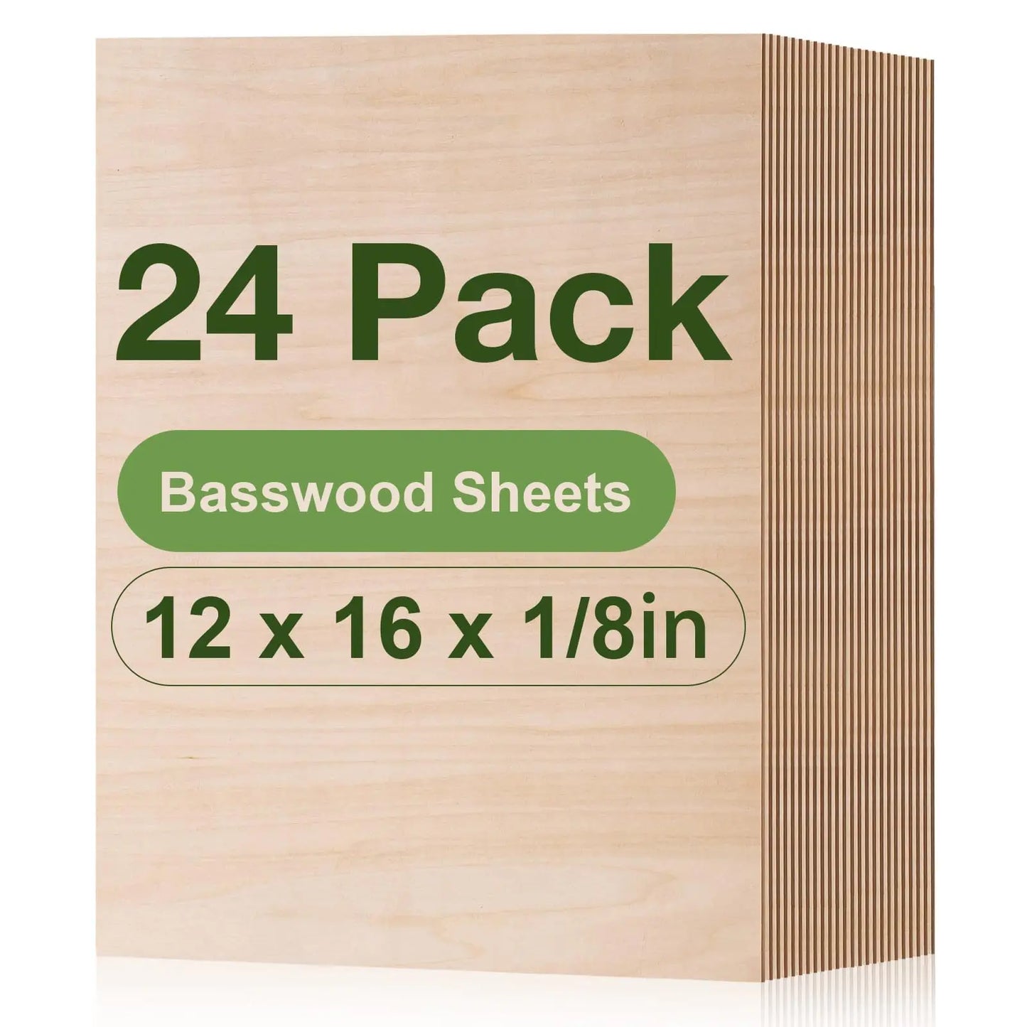 Unfinished Basswood Plywood Sheets for Crafts Pyrography and DIY Art