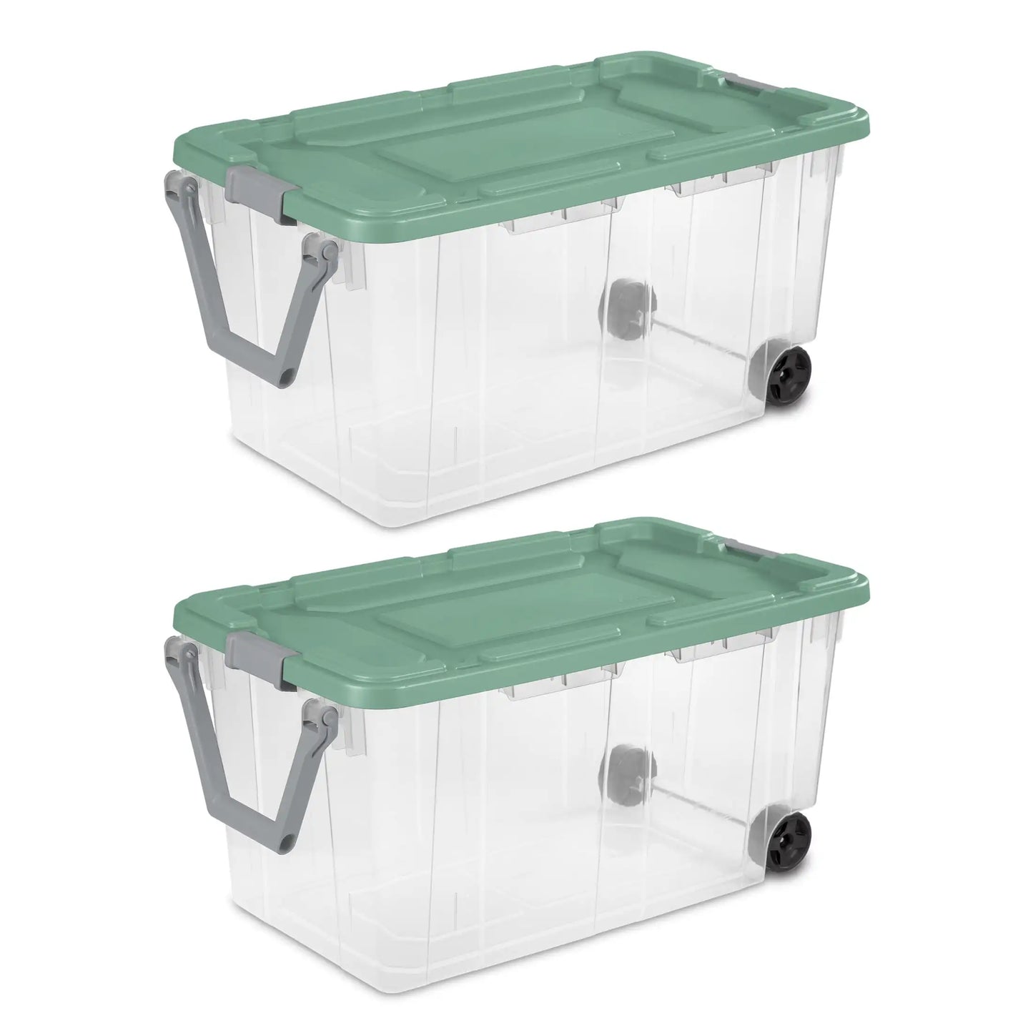 Sterilite Industrial Wheeled Plastic Storage Tote Container