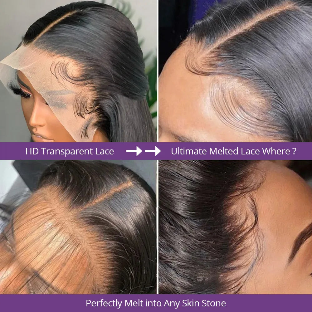 BEKAS 200% Real Density HD Lace Frontal Wig 360 Degree