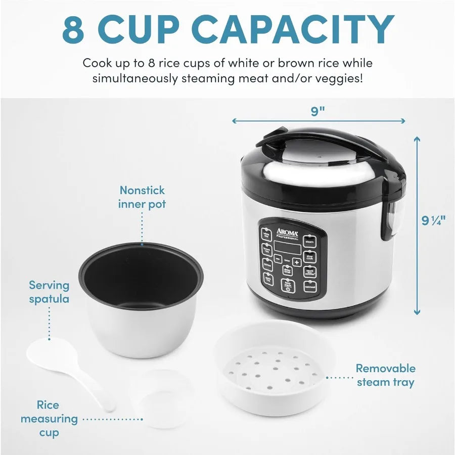 MDNG Digital Rice Cooker Multicooker With Steamer Auto Keep Warm