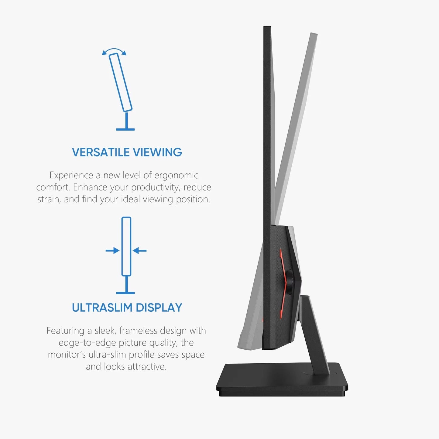 Arzopa QHD 2560x1400 Gaming Monitor With Fast IPS FreeSync Type C