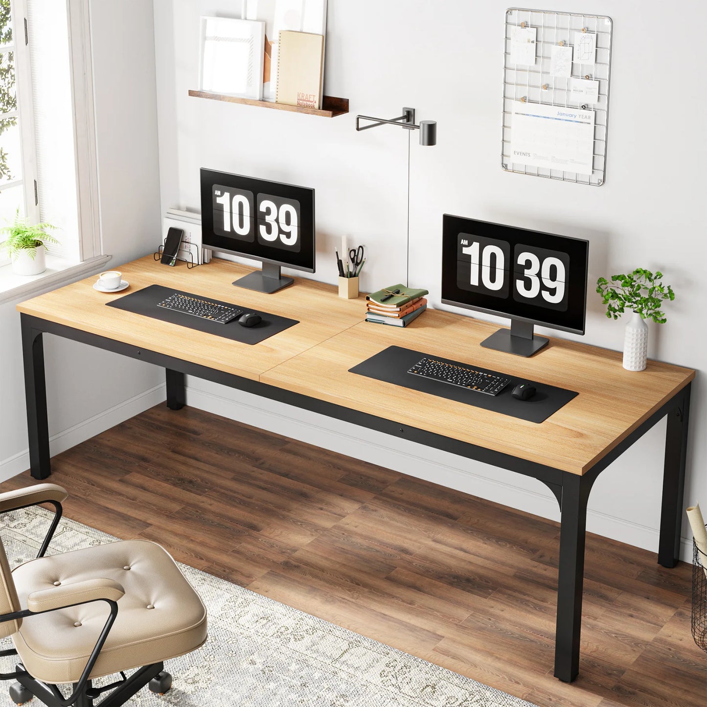 Tribesigns Wooden Computer Desk For Home Office Organization