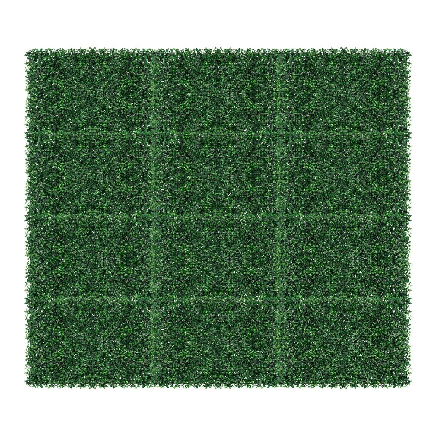 Artificial Grass Mat Panel PE Waterproof Wall Hedge Indoor Outdoor