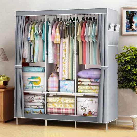 Wardrobe Storage Organizer Rack For Clothes Shoes Nonwoven