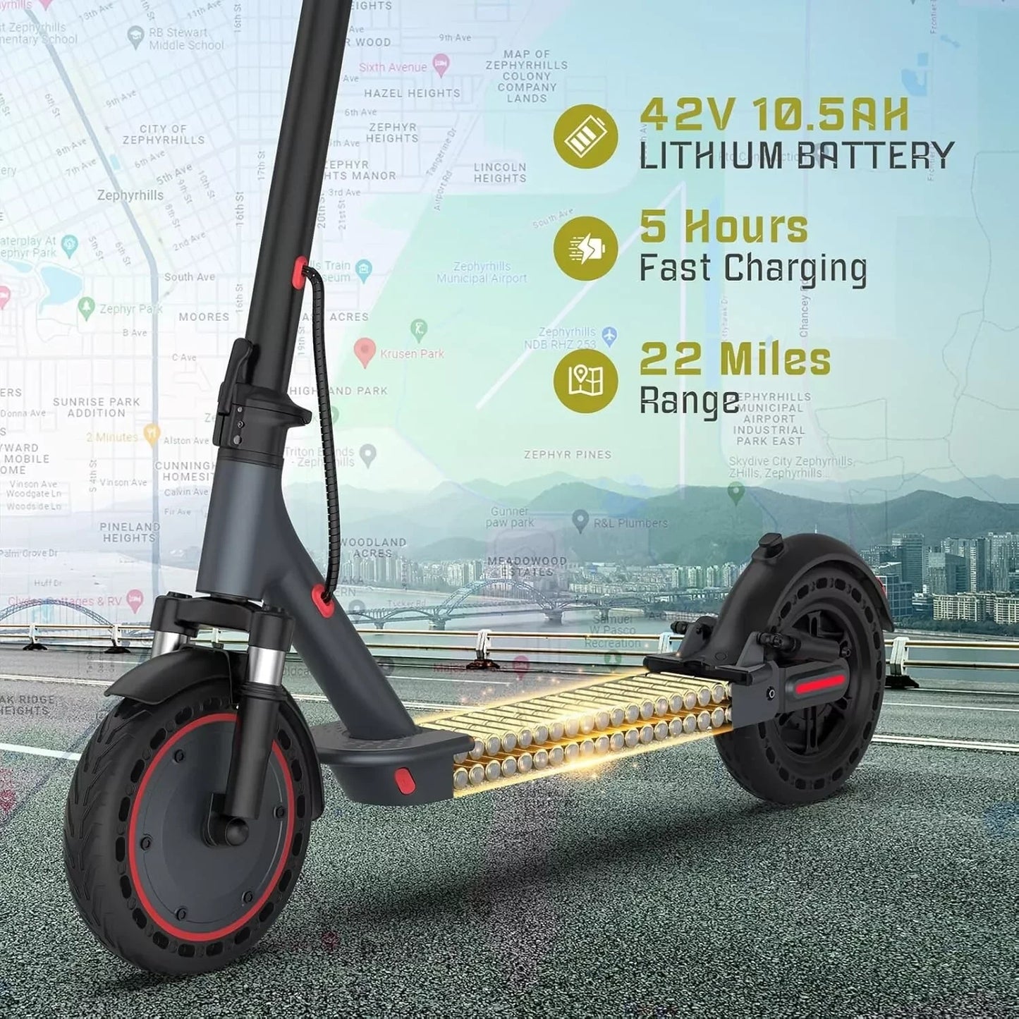 AOVOPRO TMAX Electric Scooter 500W Folding With App