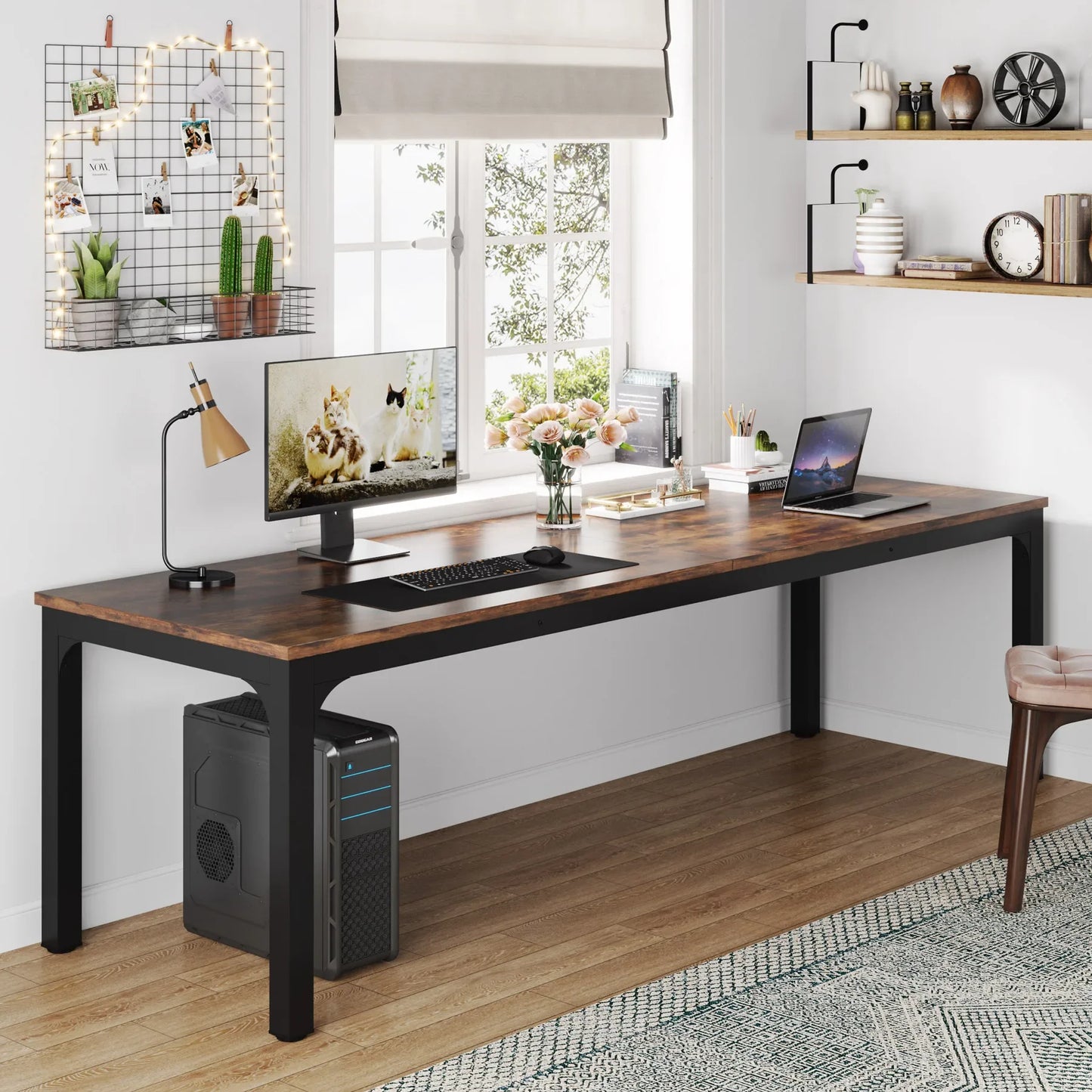 Tribesigns Wooden Computer Desk For Home Office Organization