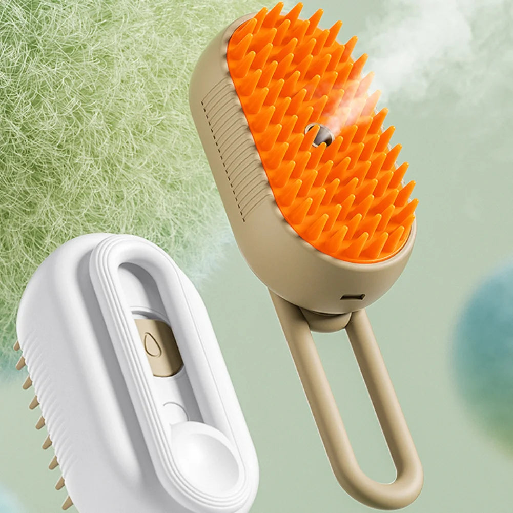 3 In 1 Electric Pet Grooming Brush With Water Spray For Cats And Dogs