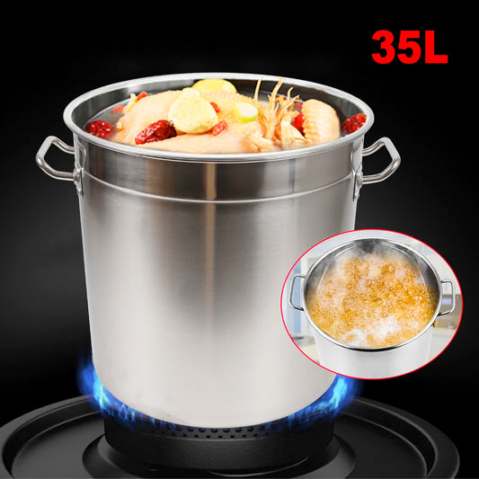 Thickened Stainless Steel Stock Pot With Lid For Home Use