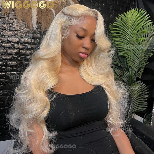 Wigogo Remy Brazilian Human Hair Lace Frontal Wig Body Wave