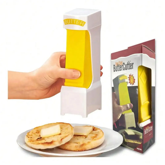 Butter Slicer Cutter Dispenser Stainless Steel Blade One Click Spreader