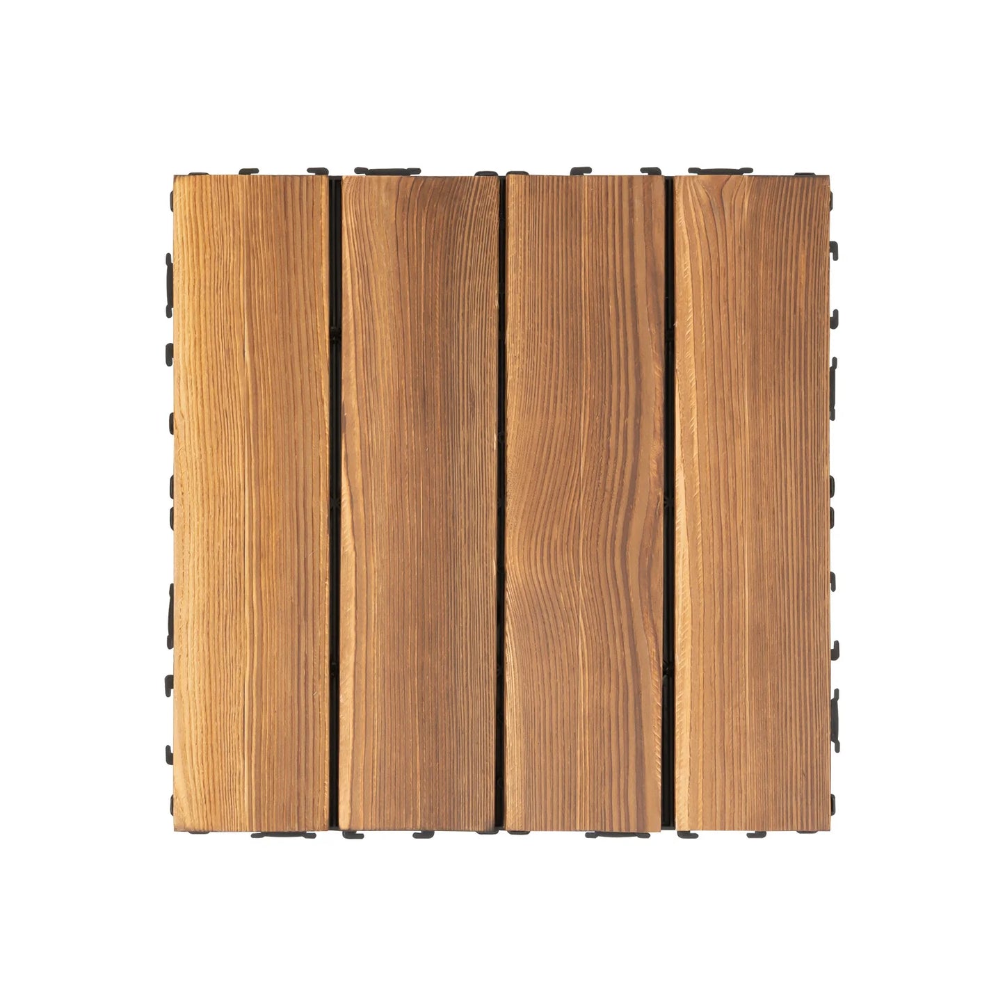 Wood Plastic Composite Interlocking Deck Tiles Waterproof For Outdoor Use