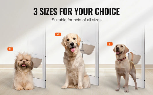 SucceBuy Dog Door For Sliding Glass Door Adjustable Height