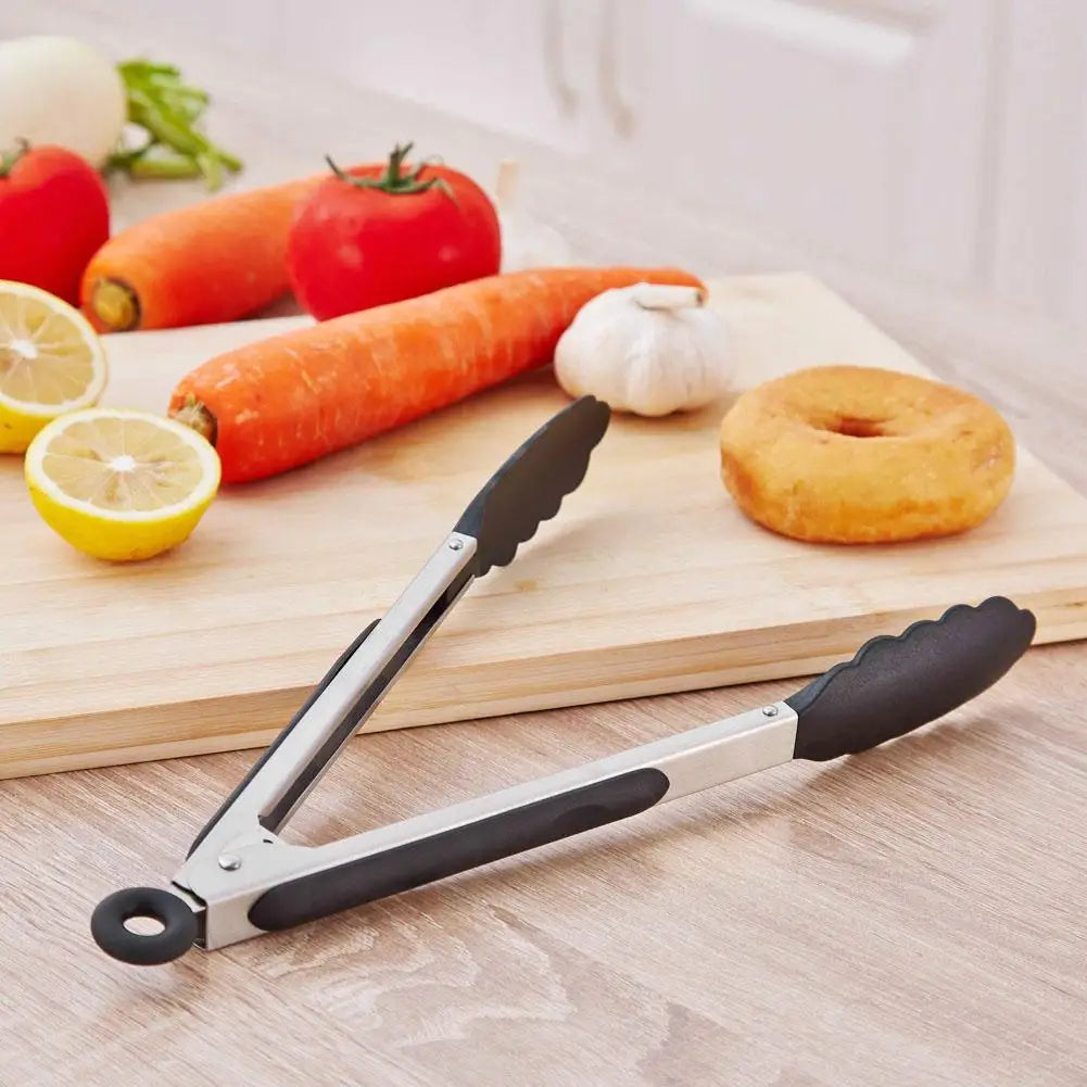 Shunmaii BBQ Grilling Tong Stainless Steel Anti Scalding Clip